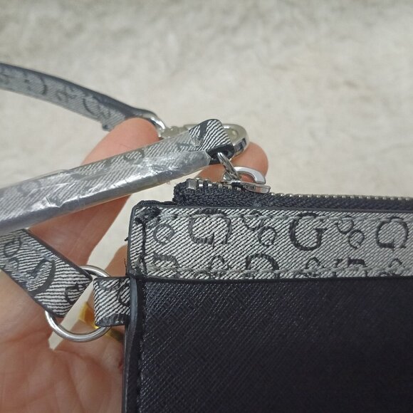 Guess Women's Black Pouch Wristlet - Picture 3 of 8
